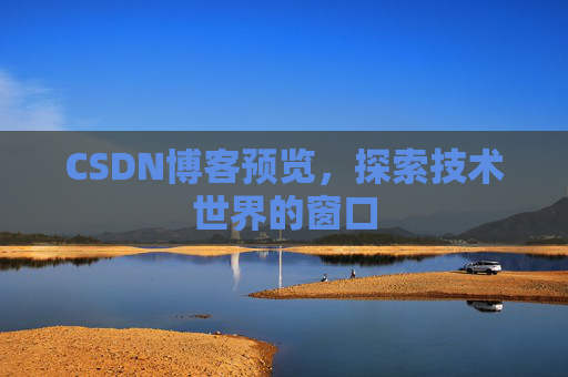 CSDN博客预览，探索技术世界的窗口